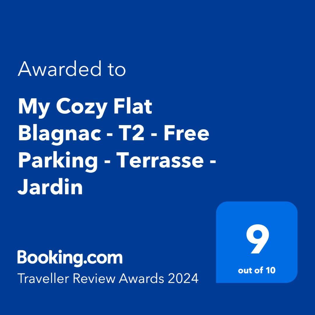 My Cozy Flat Blagnac - T2 - Free Parking - Terrasse - Jardin Exterior foto